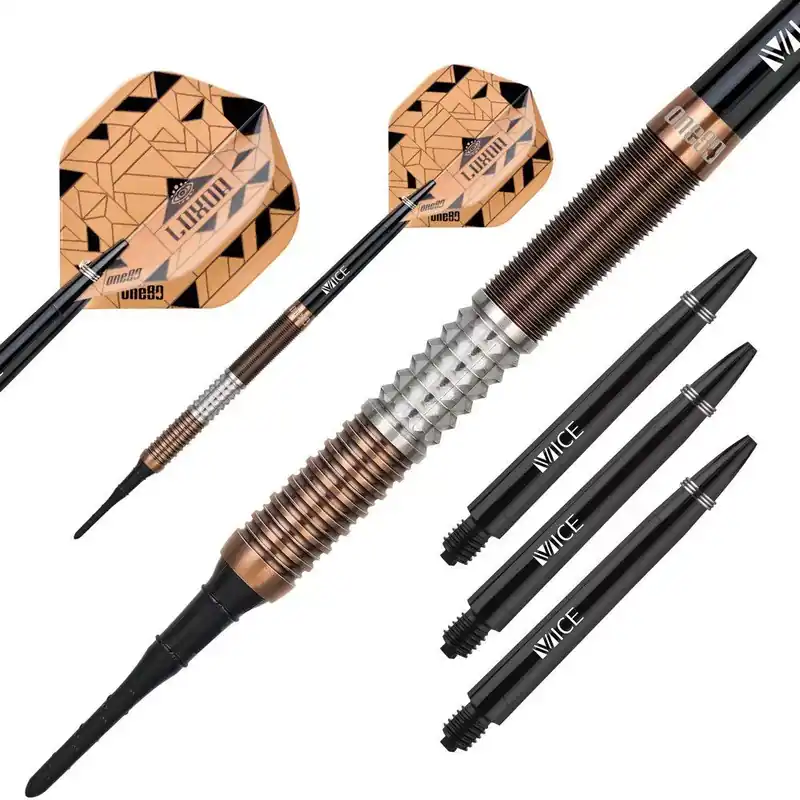 Šipky One80 soft Luxor Alpha 18g, 90% wolfram Oblíbený