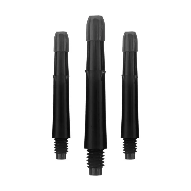 Dokud Zásoby Vydrží Násadky na šipky L-Style Locked Straight, průhledné černé, krátké 30mm