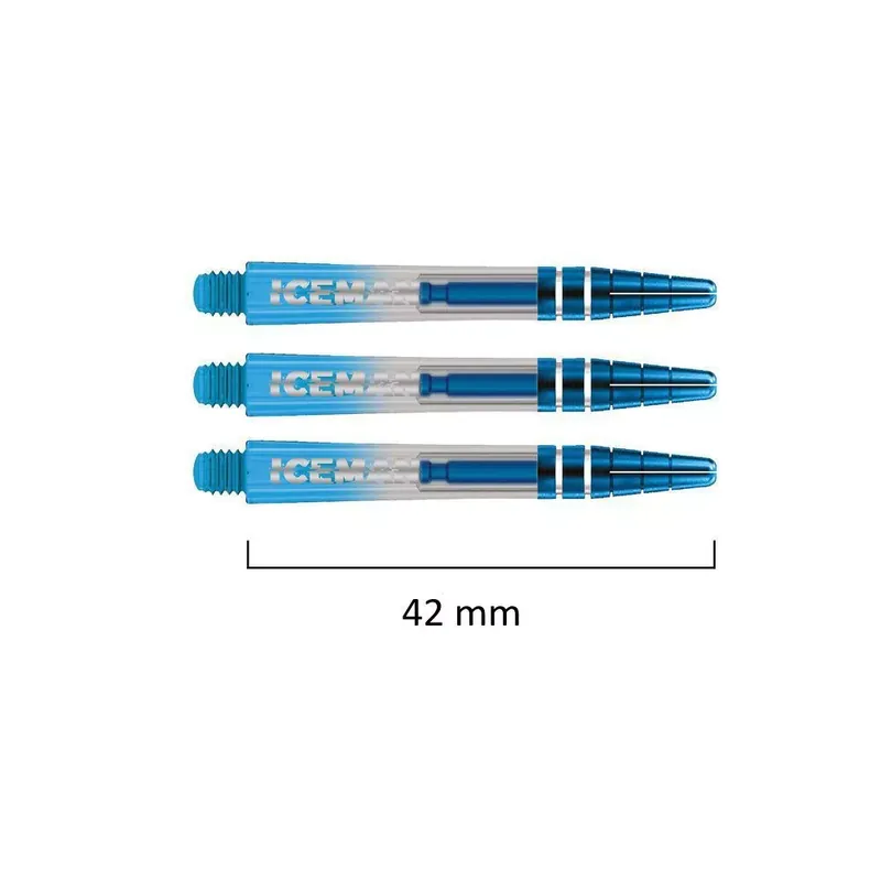 Výhodná Nabídka Násadky na šipky Red Dragon Gerwyn Price Iceman Nitro Ionic plastové modré, dlouhé, 42mm