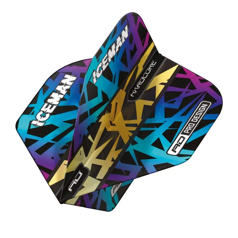Oblíbený Letky na šipky Red Dragon Hardcore Ionic Gerwyn Price zlato-duhové, extra hrubé