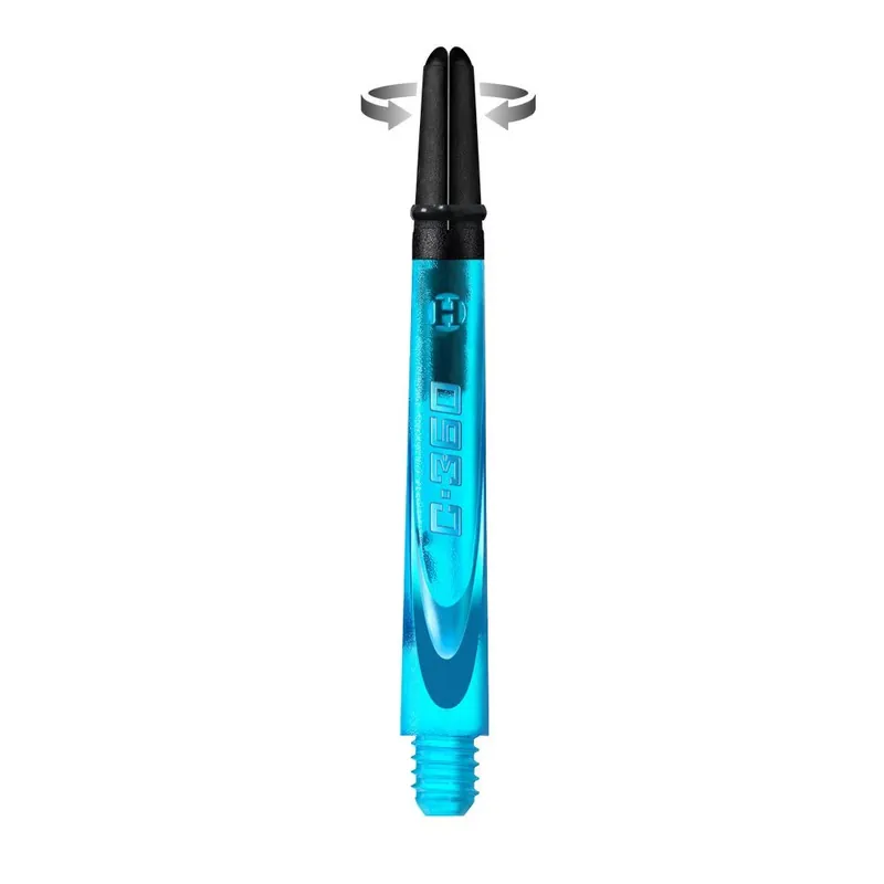 Vrácení Zdarma Násadky na šipky Harrows Carbon 360 aqua modré, dlouhé 47mm, otočné