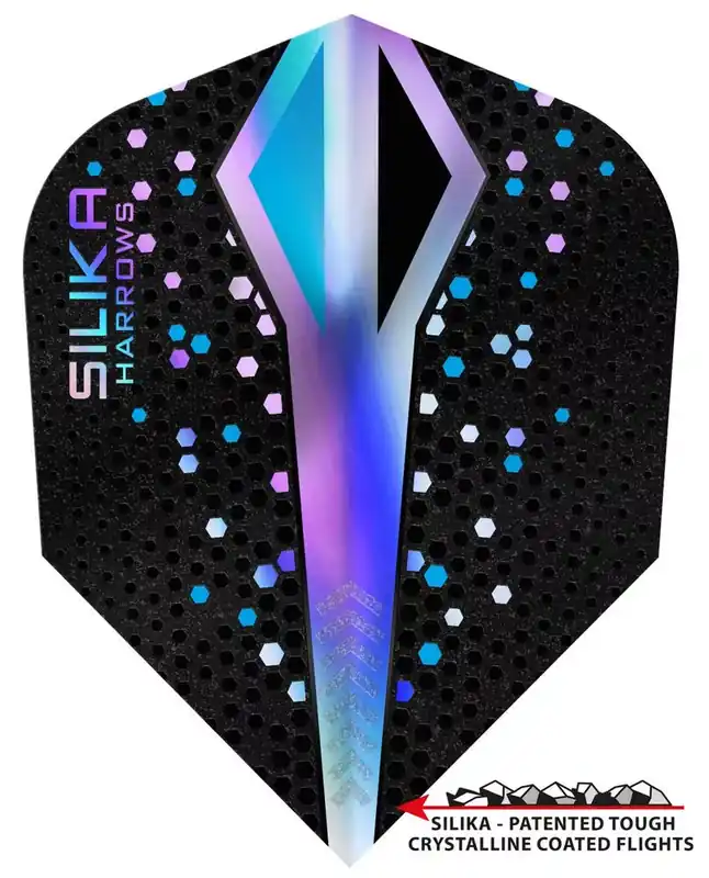 Letky na šipky Harrows Silika Colourshift šedé, standard No6, 100 mikron Cenově Výhodný