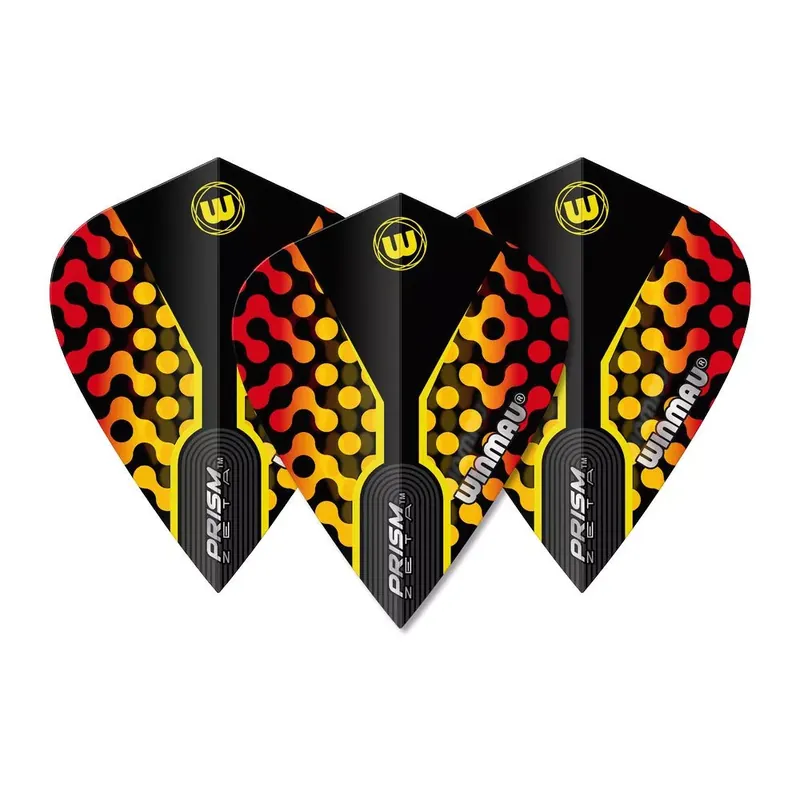 Letky na šipky Winmau Prism Alpha kite, žluté a červené Rychlé Dodání