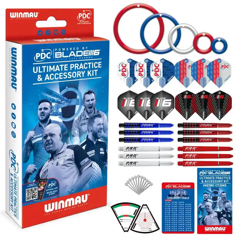 Nová Kolekce Tréninková sada příslušenství Winmau PDC Ultimate