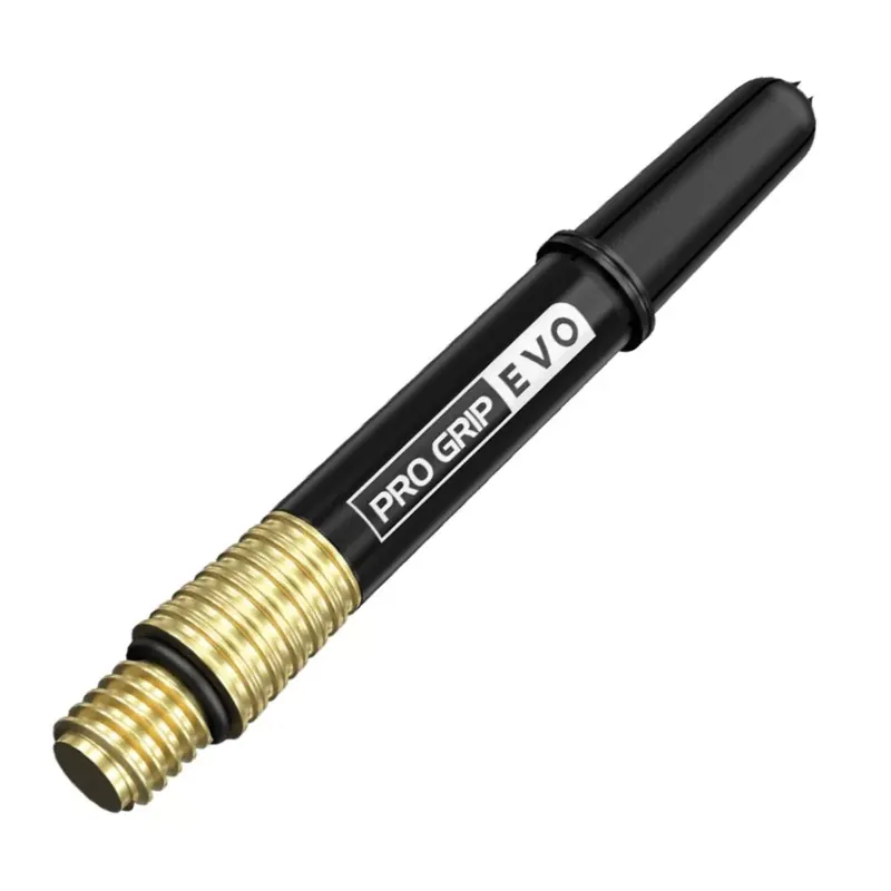 Ověřený Násadky na šipky Target Pro Grip Evo AL, zlaté, krátké, 34mm