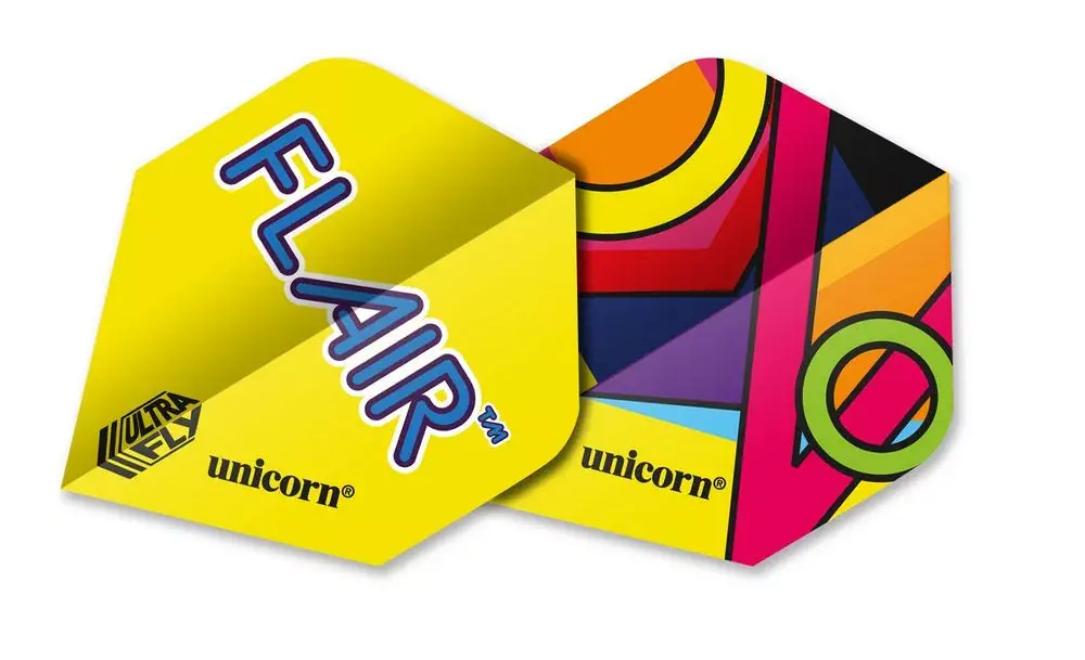 Letky na šipky Unicorn Ultrafly.100 plus Flair Flight 2, 100 mikron Vysoce Kvalitní