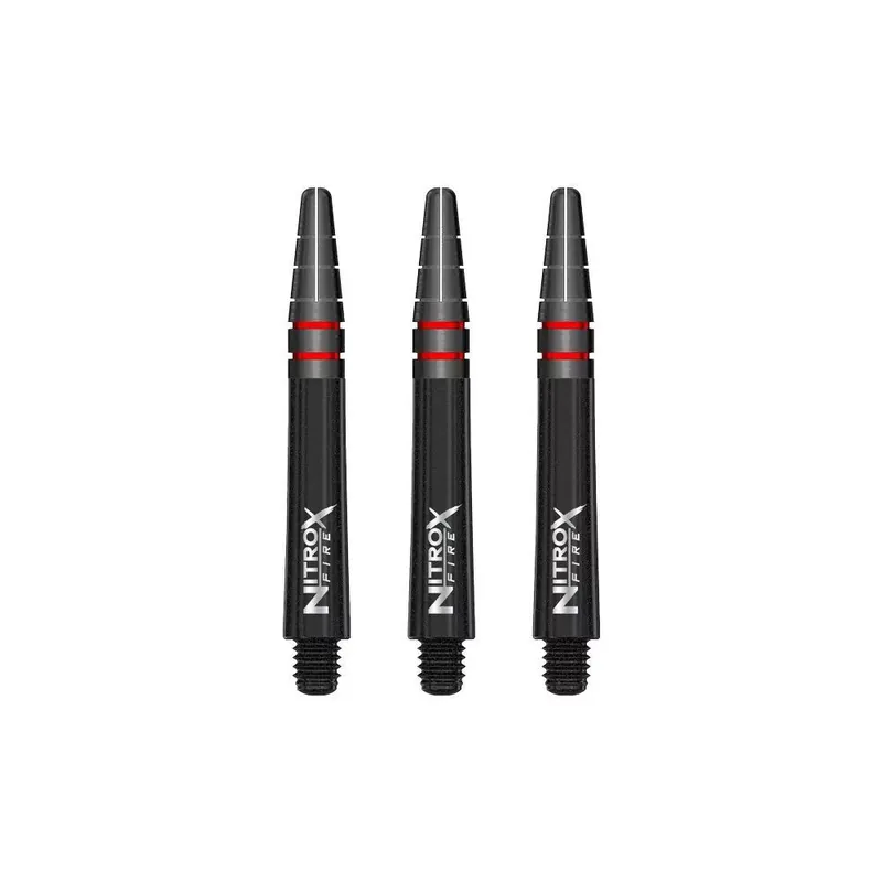 Násadky na šipky Red Dragon Nitro XFire černé, krátké 36mm Výhodná Nabídka
