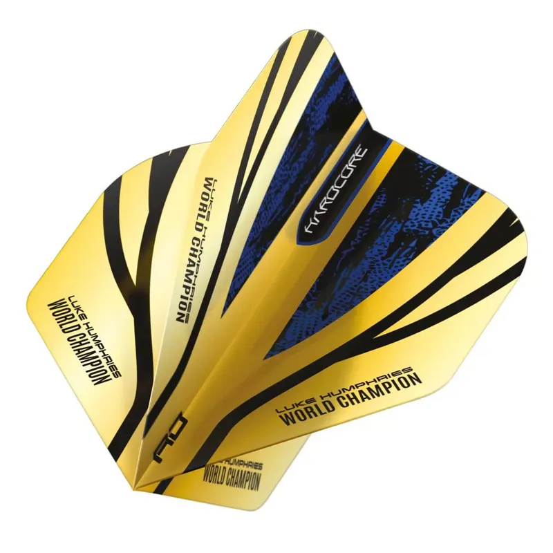 Letky na šipky Red Dragon Luke Humphries Gold Hardcore Premium standardní, 100 mikronové Sezónní Sleva