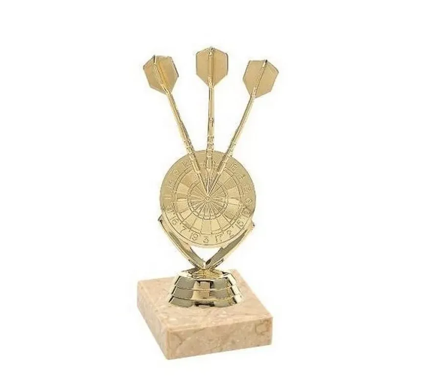 Šipkárská trofej - 3 šipky a terč, 14cm vysoká Tovární Cena
