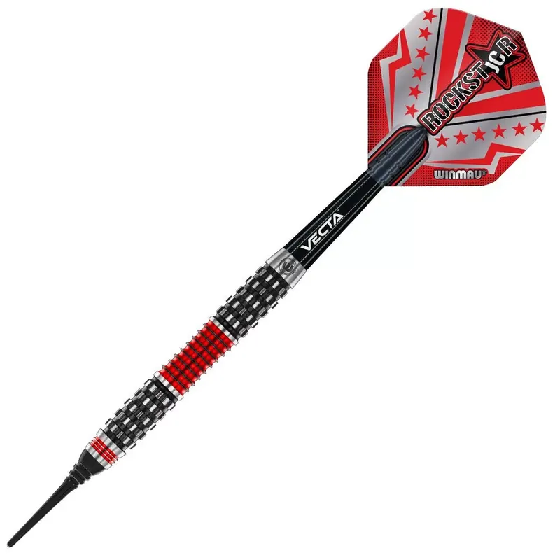 Sada soft šipek Winmau Joe Cullen Rockstar RS 1.0, 20g, 90% wolfram Nejlepší Volba