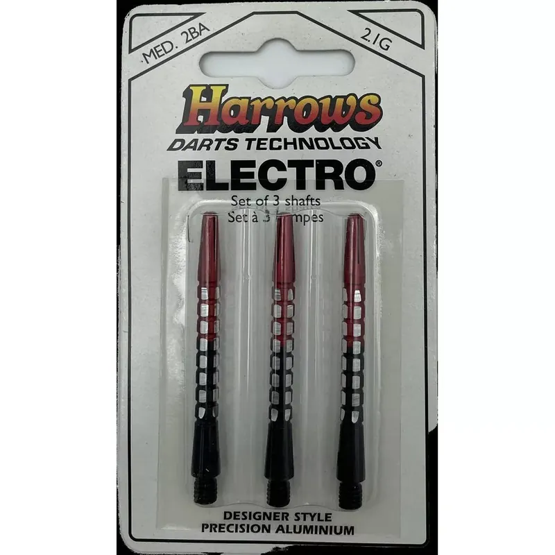 Zlevněný Násadky na šipky Harrows Electro červené, hliníkové, dlouhé 47mm