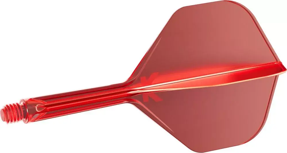 Target K-Flex červené, No2 letky a střední násadky na šipky Vysoce Kvalitní