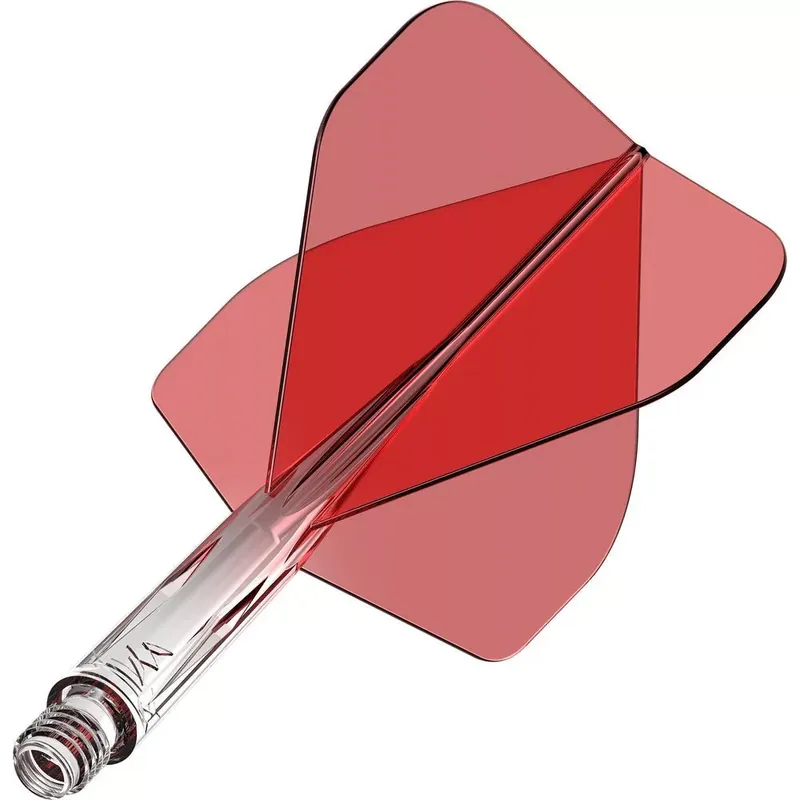 Ověřený Mission Force 90 průhledné červené, standardní No2 letky a krátké násadky