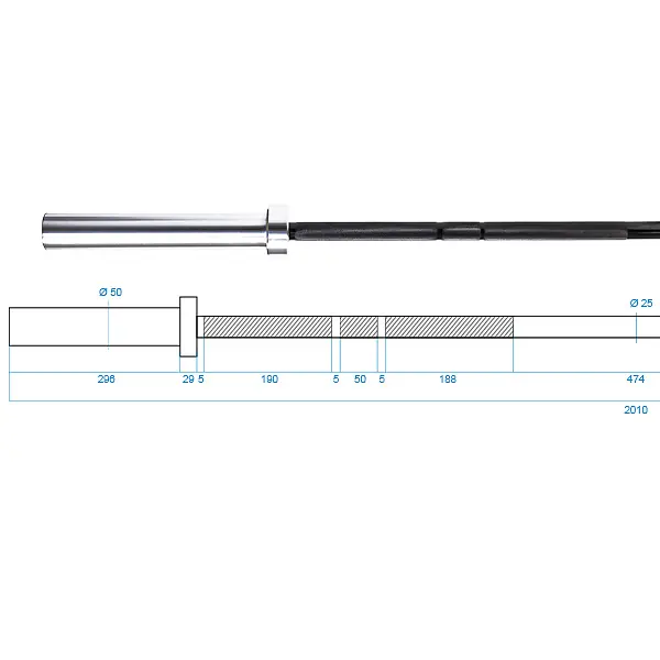 Osa pro funkční trénink HMS Premium GCF450 210 cm x 50 mm Expresní Doručení