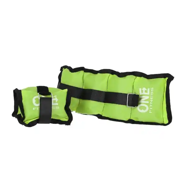 Aktuální Zátěže na zápěstí a kotníky ONE FITNESS WW01 2 x 0,7 kg zelené