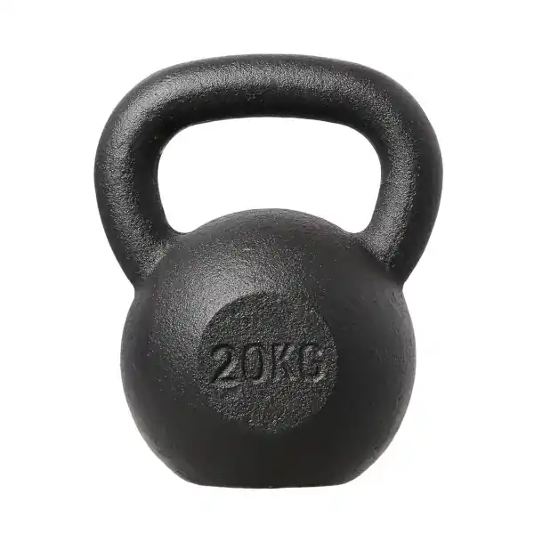 Litinový kettlebell HMS KZG20 20 kg, černý Must-Have