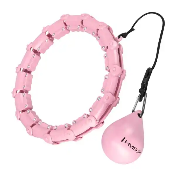 Masážní hula hoop HMS HHW02 se závažím růžová Autentický