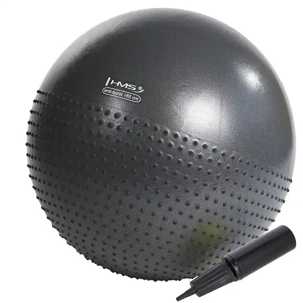Masážní gymnastický míč HMS YB03N 75 cm černý Nejlepší Cena