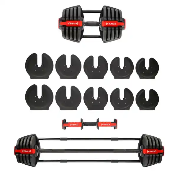 Koupit Online Jednoruční / obouruční variabilní činka HMS SGR40 PRO SET 2v1 40 kg
