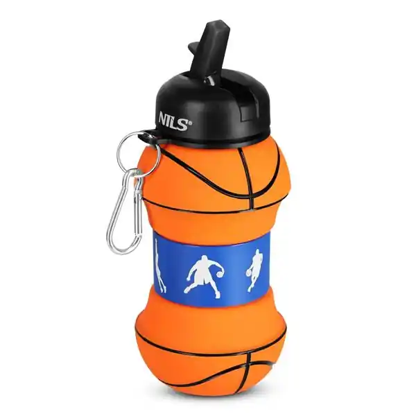 Autentický Skládací silikonová láhev NILS Camp NC4104 550ml basketbal