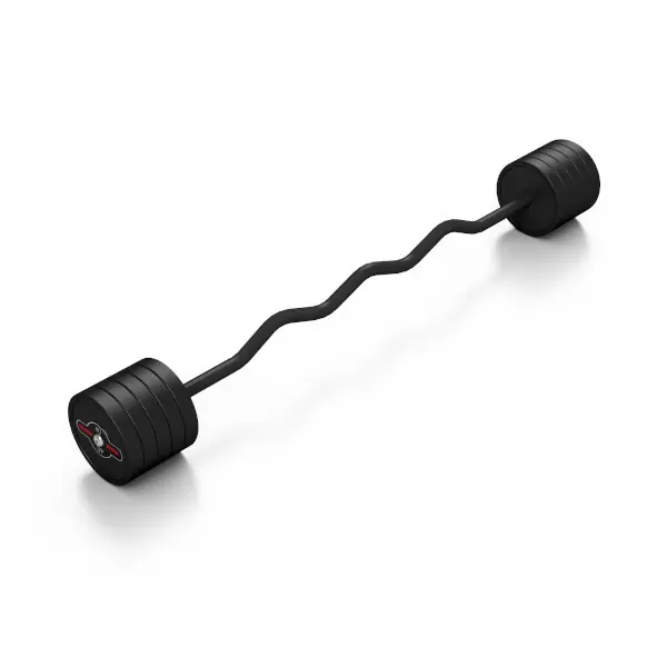 Sleva Lomená, obouruční činka MARBO MW-SG-40-L, 40 kg, černá