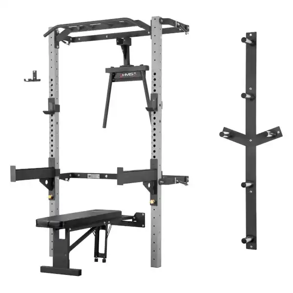 Časově Omezené Multifunkční posilovací stojan - Power Rack HMS KLT22 šedý