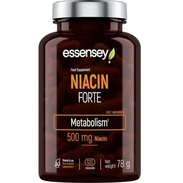 ESSENSEY Niacin Forte - vitamín B3 - 120 kapslí Časově Omezené