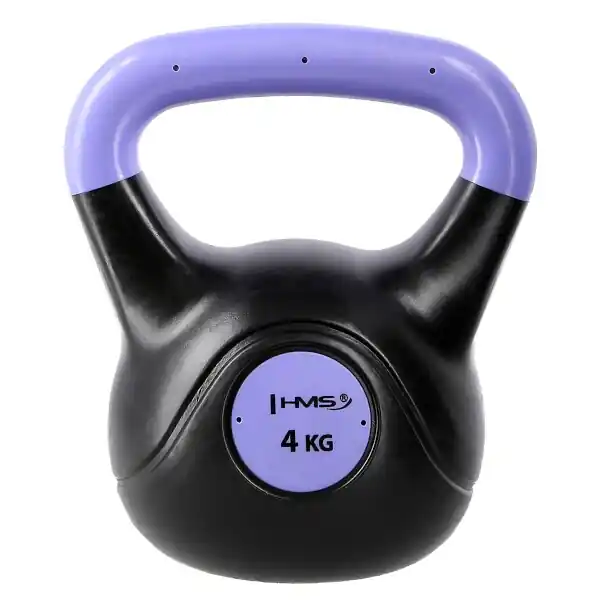 Originální Kompozitový kettlebell HMS KPC04 Vin-Bell 4 kg fialový