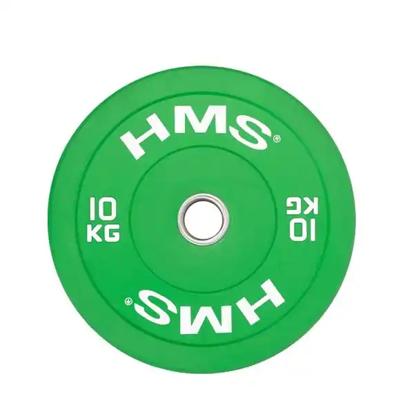 Barevný bumper kotouč HMS CBR 10 kg Nejprodávanější