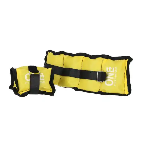Zátěže na zápěstí a kotníky ONE FITNESS WW01 2 x 0,7 kg žluté Expresní Doručení