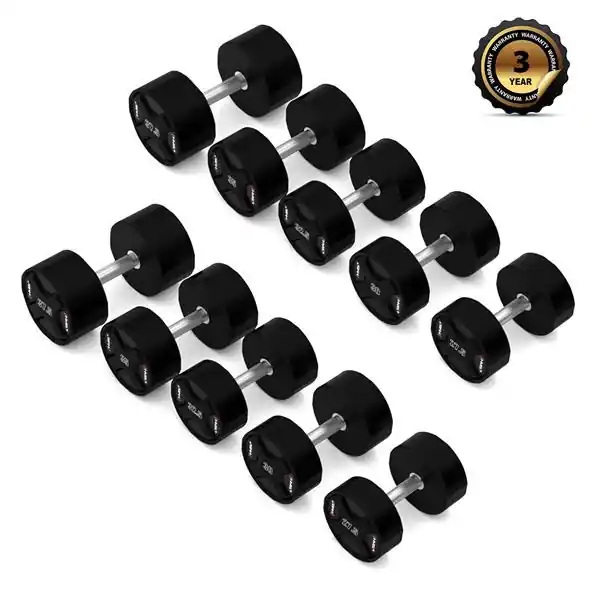 Levný Sada polyuretanových jednoručních činek HMS HPC set 2 x 27,5 - 37,5 kg CPU - 325 kg