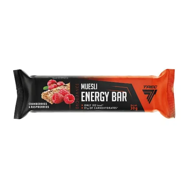 Trec Endurance müsli energetická tyčinka 30g s brusinko malinovou příchutí Autentický