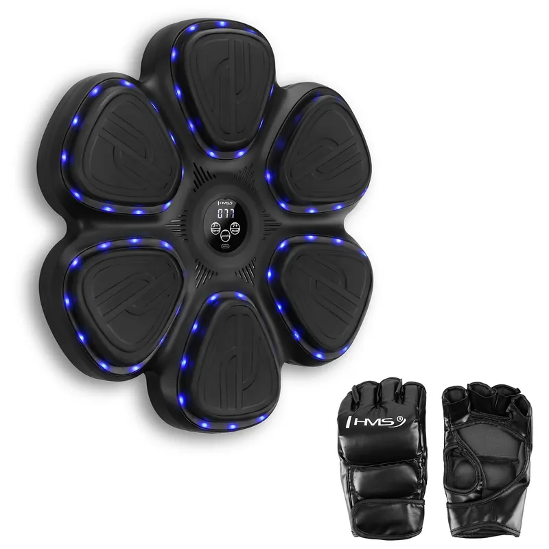 Elektronický boxerský terč HMS TB12 s LED, Bluetooth a rukavicemi (Music Boxing Machine) Nakupujte Hned