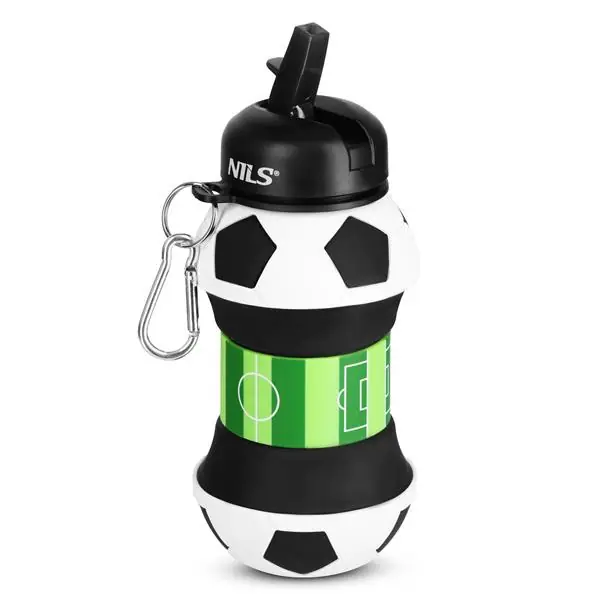 Skládací silikonová láhev NILS Camp NC4104 550ml fotbal Nejlepší Volba