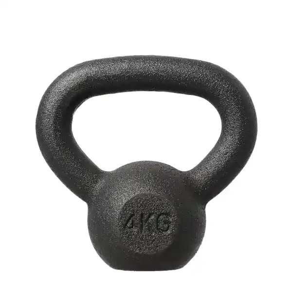 Litinový kettlebell HMS KZG04 4 kg, černý Víkendová Akce