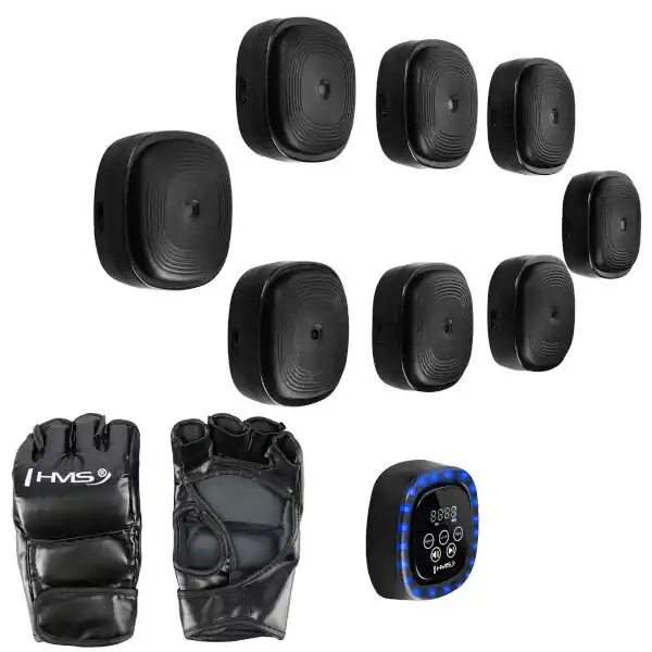 Elektronický modulární boxerský terč HMS TB05 s LED, Bluetooth a rukavicemi (Music Boxing Machine) Levný
