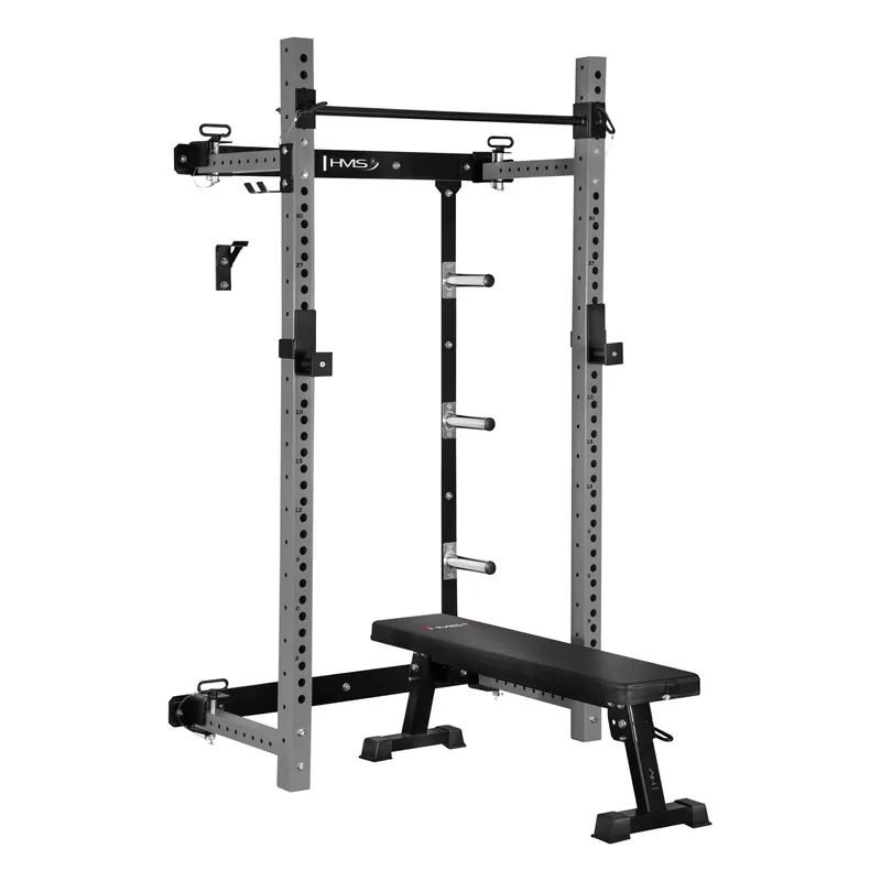 Značkový Multifunkční skládací posilovací stojan - Power Rack HMS KLT34 šedý