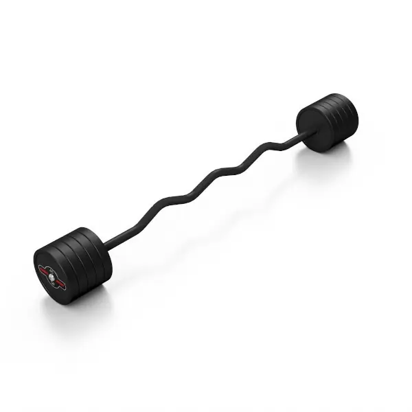 Lomená, obouruční činka MARBO MW-SG-45-L, 45 kg, černá Tovární Cena