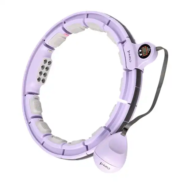 Sezónní Sleva Masážní hula hoop HMS HHM13 se závažím, magnety a počítadlem fialová