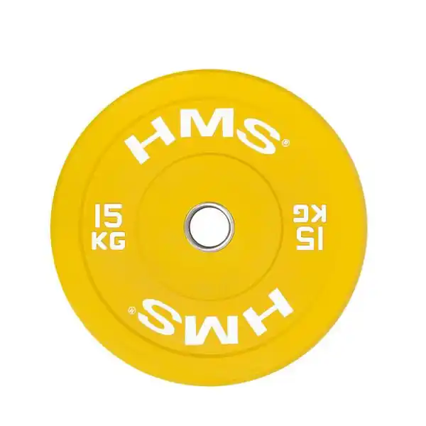 Sleva Barevný bumper kotouč HMS CBR 15 kg