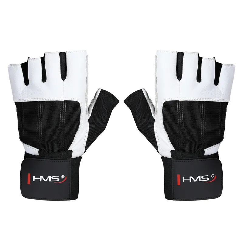 Autentický Fitness rukavice HMS RST04 bílé S