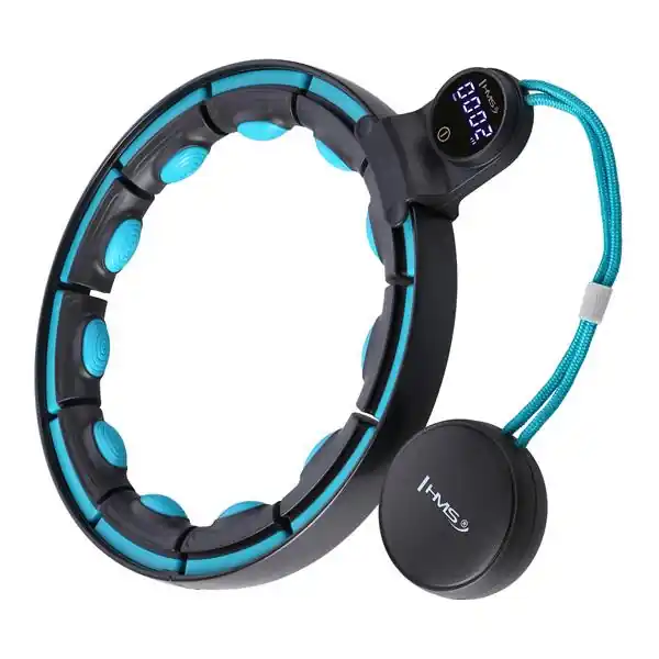 Masážní hula hoop HMS HHM17 se závažím, magnety a počítadlem černá/mátová Nakupujte Hned