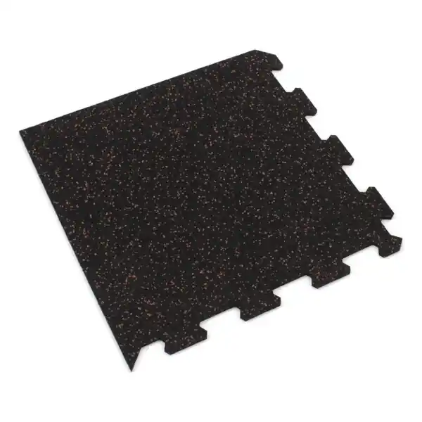 Časově Omezené Gumová puzzle podlaha (roh) SF1050 - 47,8 x 47,8 x 0,8 cm, černo-červená