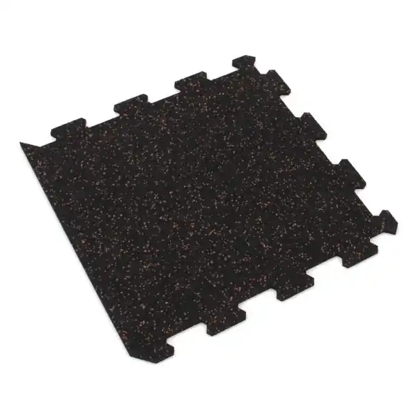 Gumová puzzle podlaha (okraj) SF1050 - 47,8 x 47,8 x 0,8 cm, černo-červená Autentický