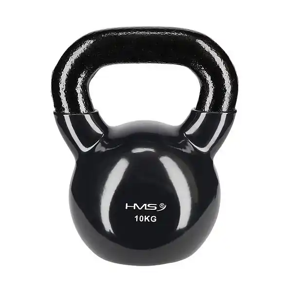 Nejprodávanější Kettlebell pokrytý vinylem HMS KNV10 10 kg, černý