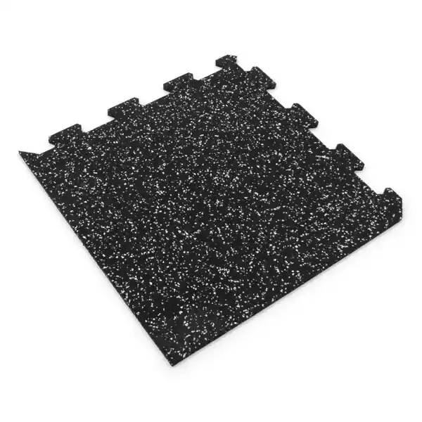Hit Sezóny Gumová puzzle podlaha (roh) SF1050 - 47,8 x 47,8 x 0,8 cm, černo-bílá