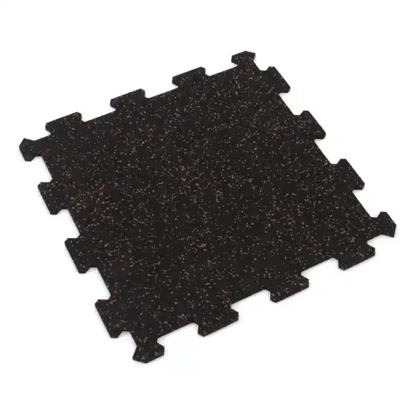 Gumová puzzle podlaha (střed) SF1050 - 47,8 x 47,8 x 0,8 cm, černo-červená Akční Cena