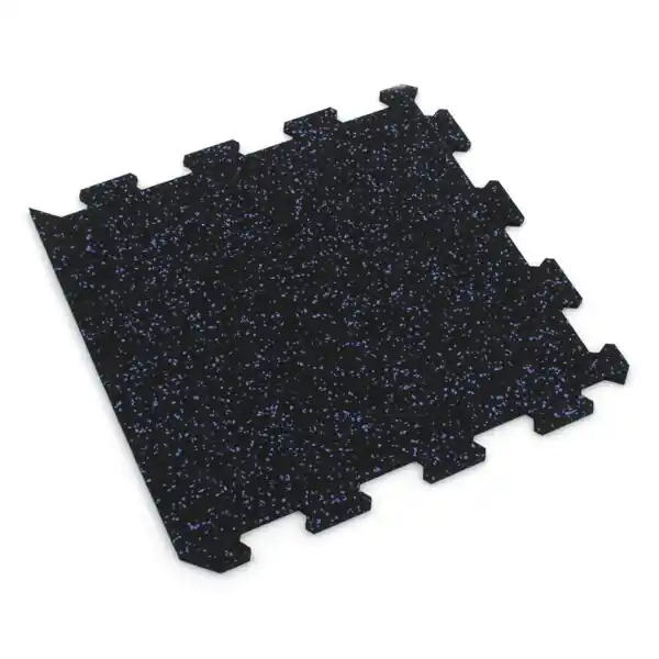 Gumová puzzle podlaha (okraj) SF1050 - 47,8 x 47,8 x 0,8 cm, černo-modrá Horká Nabídka