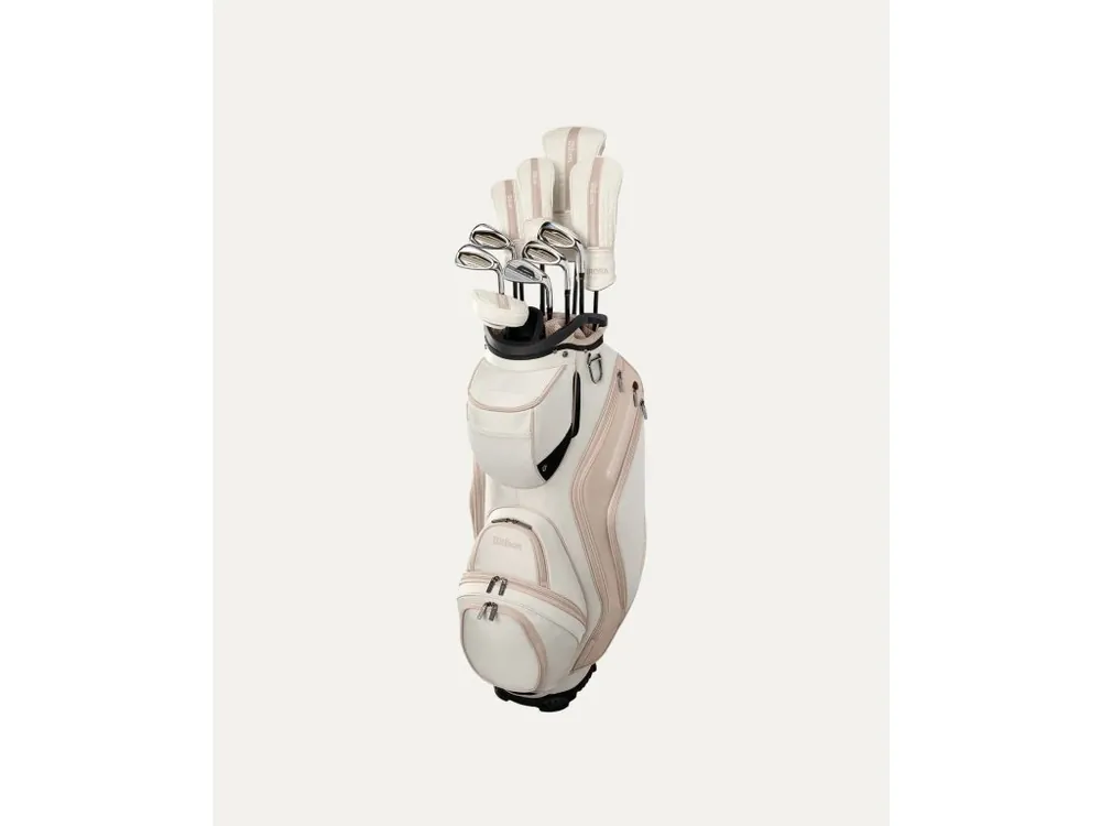 Nová Kolekce WILSON Aurora dámský golfový set + Golfová samolepka černá