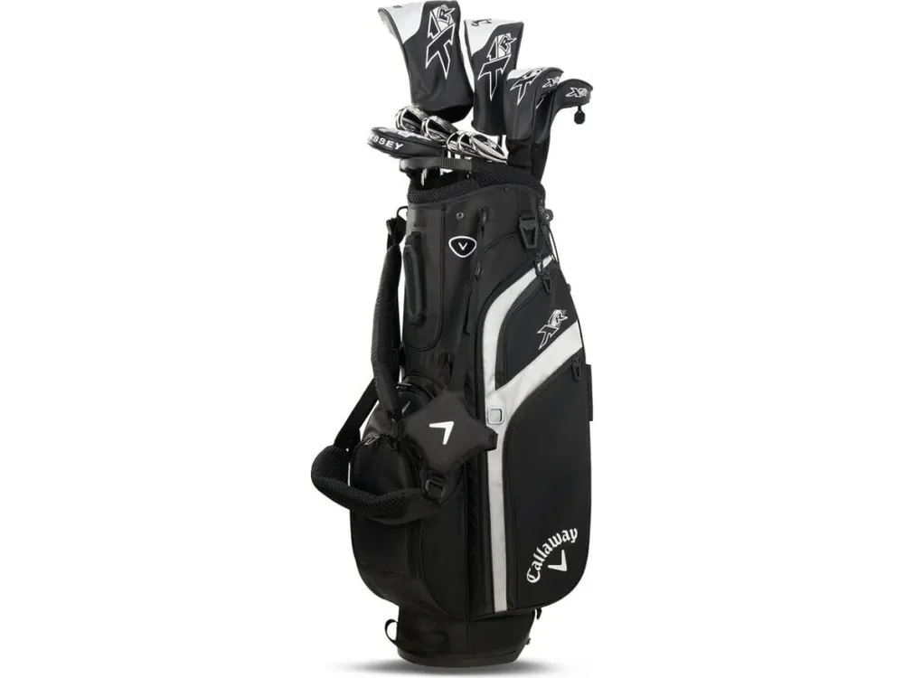 Pouze Dnes CALLAWAY XR 26 13 ks pánský golfový set černo-stříbrný + Golfová samolepka černá